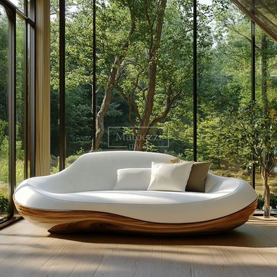 Living Room / Home Furniture Modern Two Seat Modular Office Sofa Set Made Of Wood Leather For Luxury Living House Decor