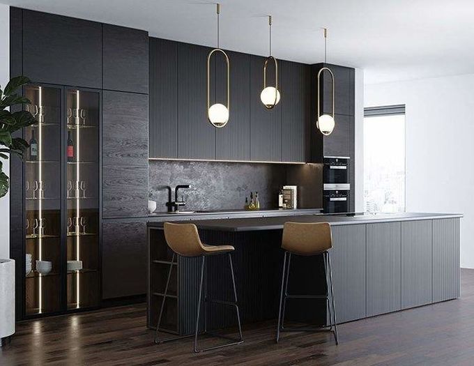 Upper Modular Melamine Kitchen Cabinets Almirah Furniture 0