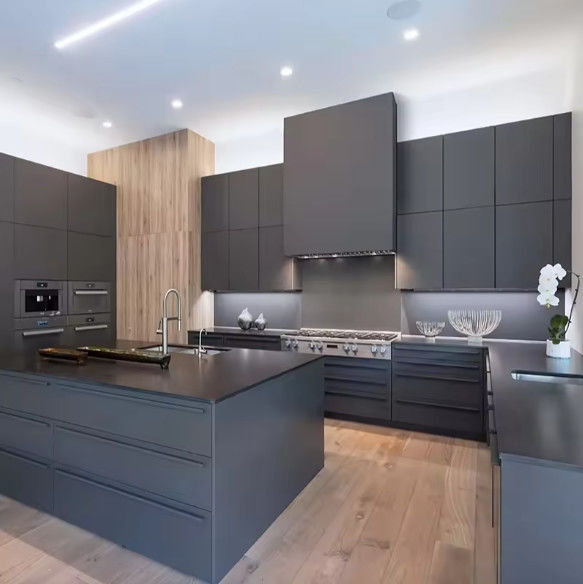 OEM Lacquer Corner Kitchen Cabinets And Countertops Solutions Acrylic Door 1