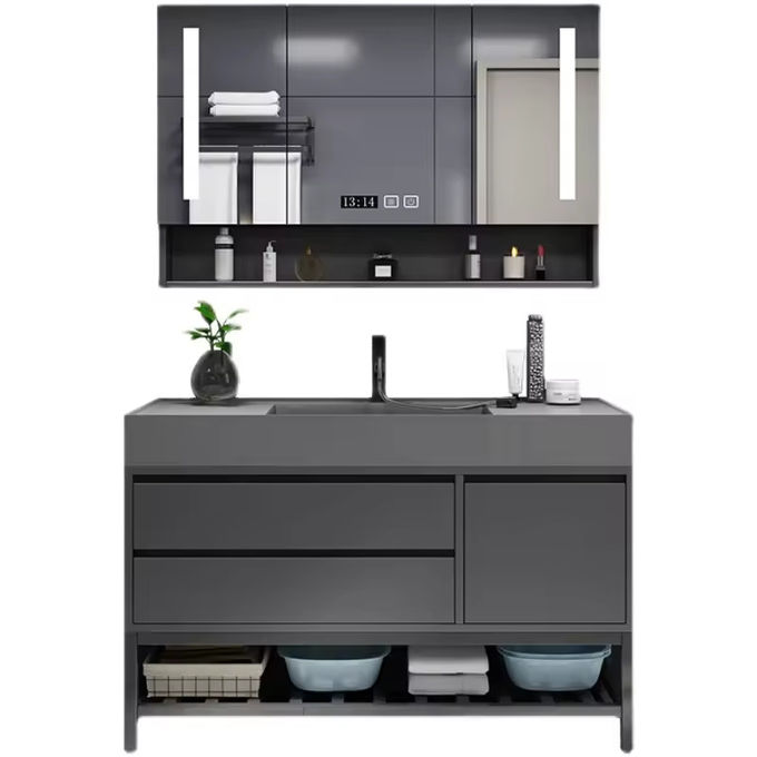 Rectangular 30 Inch Bathroom Vanity Single Cabinet ODM 0