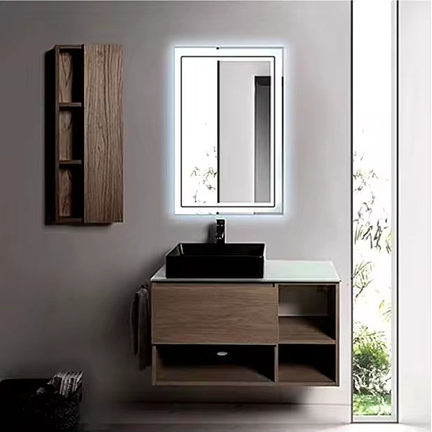 Wall Mounted Small Bathroom Vanity Sinks 600mm Customized 0